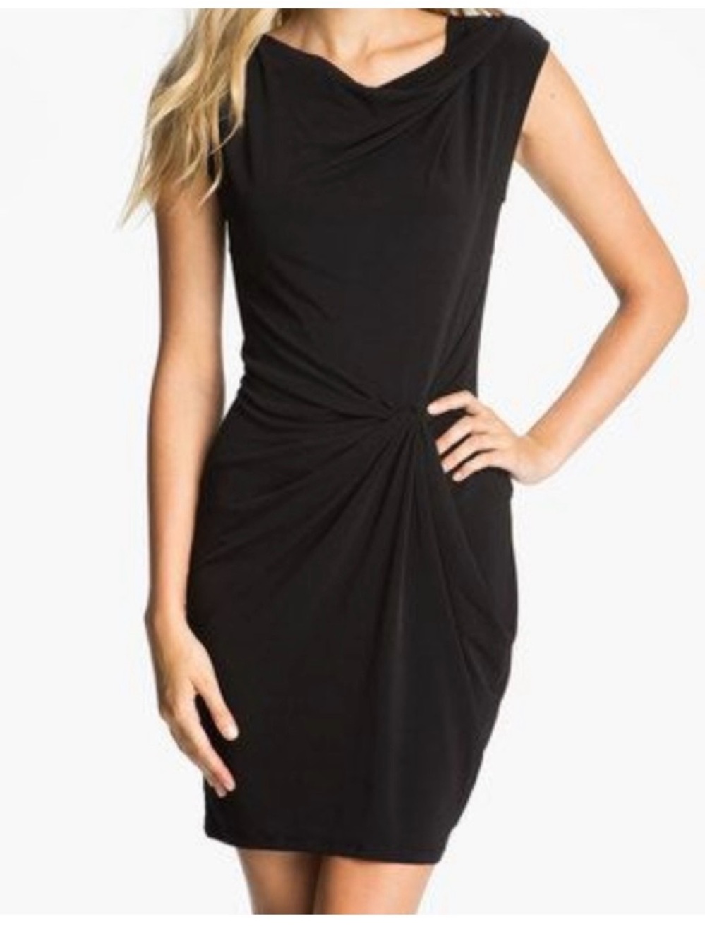MICHAEL Michael Kors Little Black Dress Knee-Length Dresses. SIZE: L